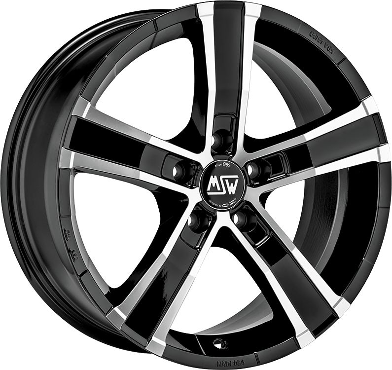 E-shop Msw Sahara M5 GBFP 8x17 5x112 ET45 GLOSS BLACK FULL POLISHED