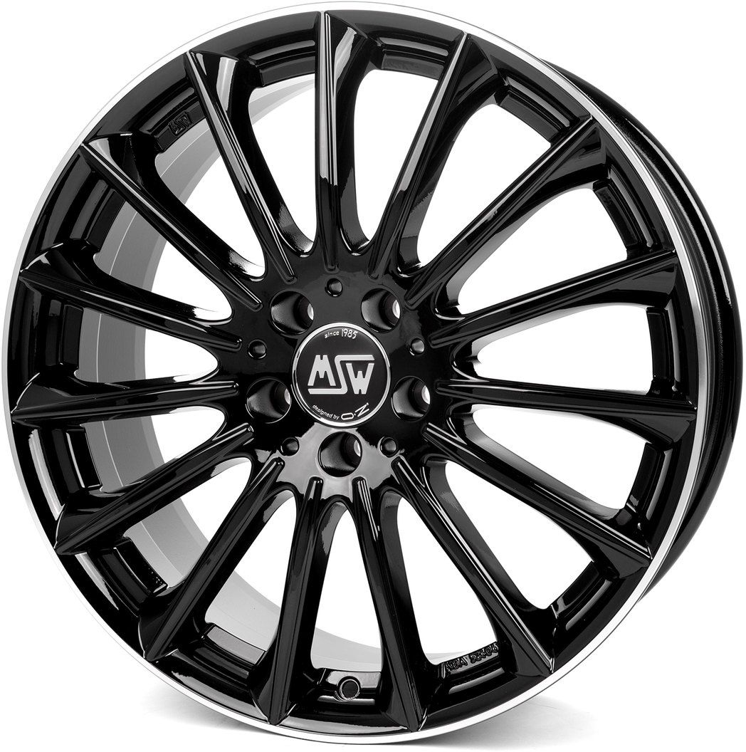 Msw M30 GBDL 7.5x18 5x112 ET48 GLOSS BLACK+DIAMOND LIP