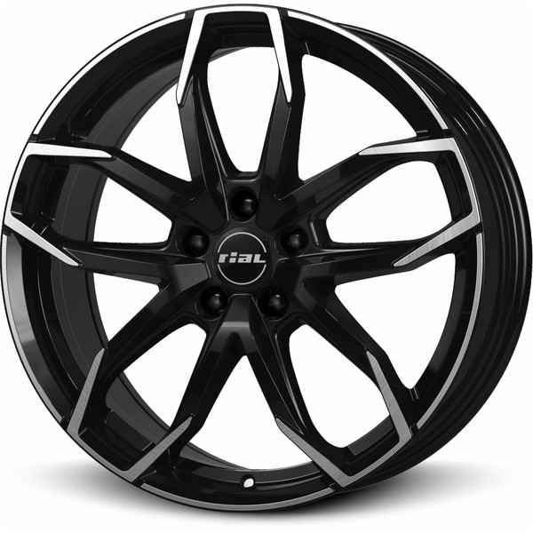 Rial Lucca 6.5x17 4x100 ET45 diamant-schwarz frontpoliert