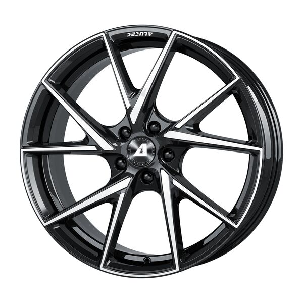 Alutec ADX.01 7x17 5x100 ET48 diamant-schwarz frontpoliert