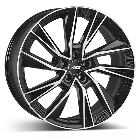 Aez HAVANNA dark 9x19 5x112 ET21 Leštená čelná plocha / čierne lakovanie