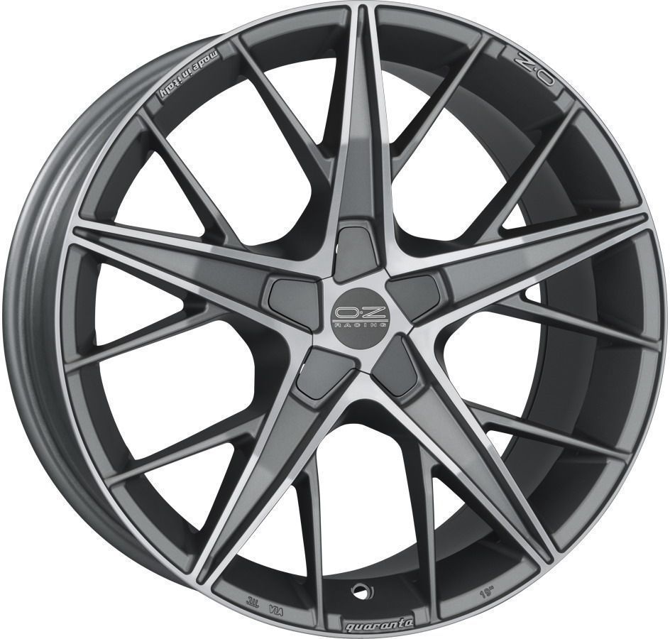 Oz Quaranta GCDC 8x18 5x112 ET48 GRIGIO CORSA DIAMOND CUT