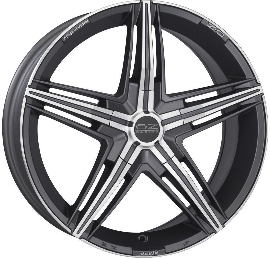 Oz David MGDC 7.5x17 5x112 ET50 MATT GRAPHITE DIAMOND CUT