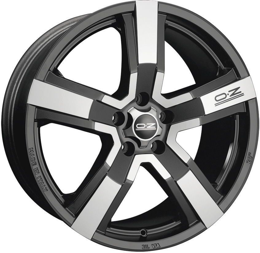 Oz Versilia MBDC 8x18 5x112 ET48 MATT BLACK DIAMOND CUT