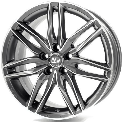 Msw M24 MGMFP 7.5x16 5x112 ET48 MATT GUN METAL FULL POLISHED (MGMFP)