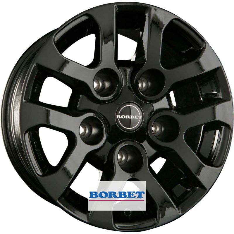 Borbet LD 8x16 5x165.1 ET5 cierny leskly