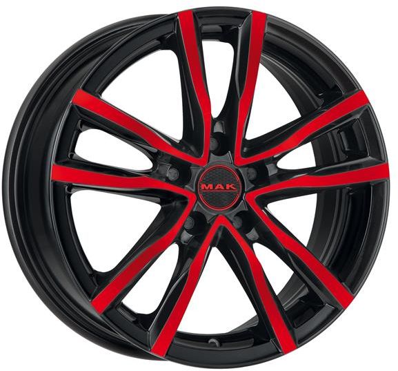 E-shop Mak MILANO 7x18 5x114.3 ET45 BLACK AND RED