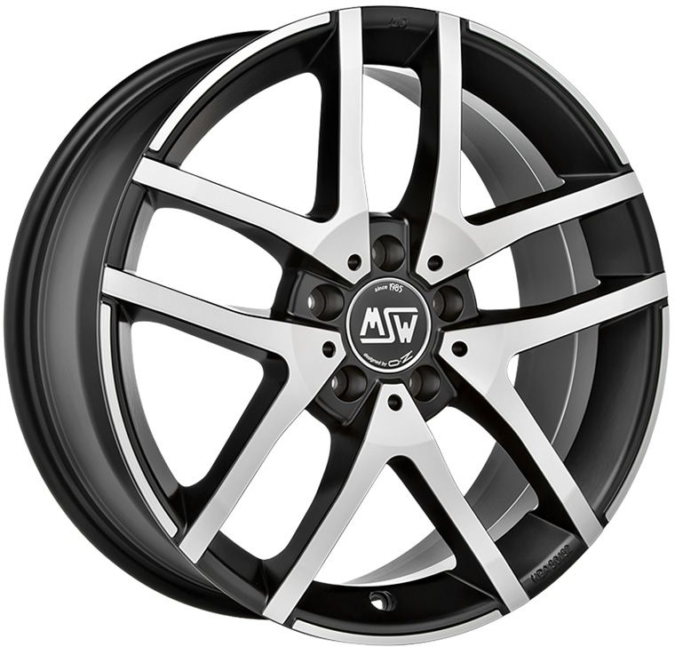 Msw M28 MBFP 7.5x18 5x112 ET48 MATT BLACK FULL POLISHED