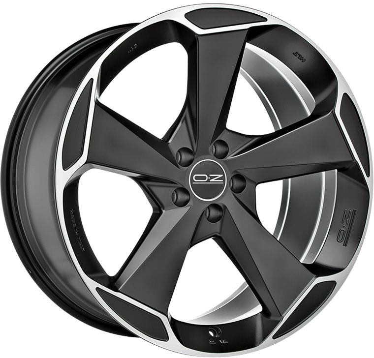 Oz Aspen HLT MBDC 10.5x20 5x114.3 ET47 MATT BLACK DIAMOND CUT