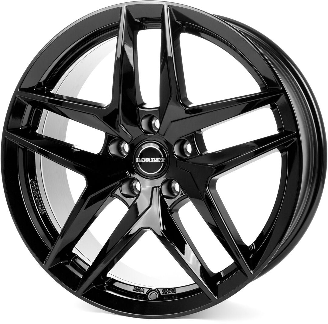Borbet Z 7x17 5x112 ET44.5 cierny leskly