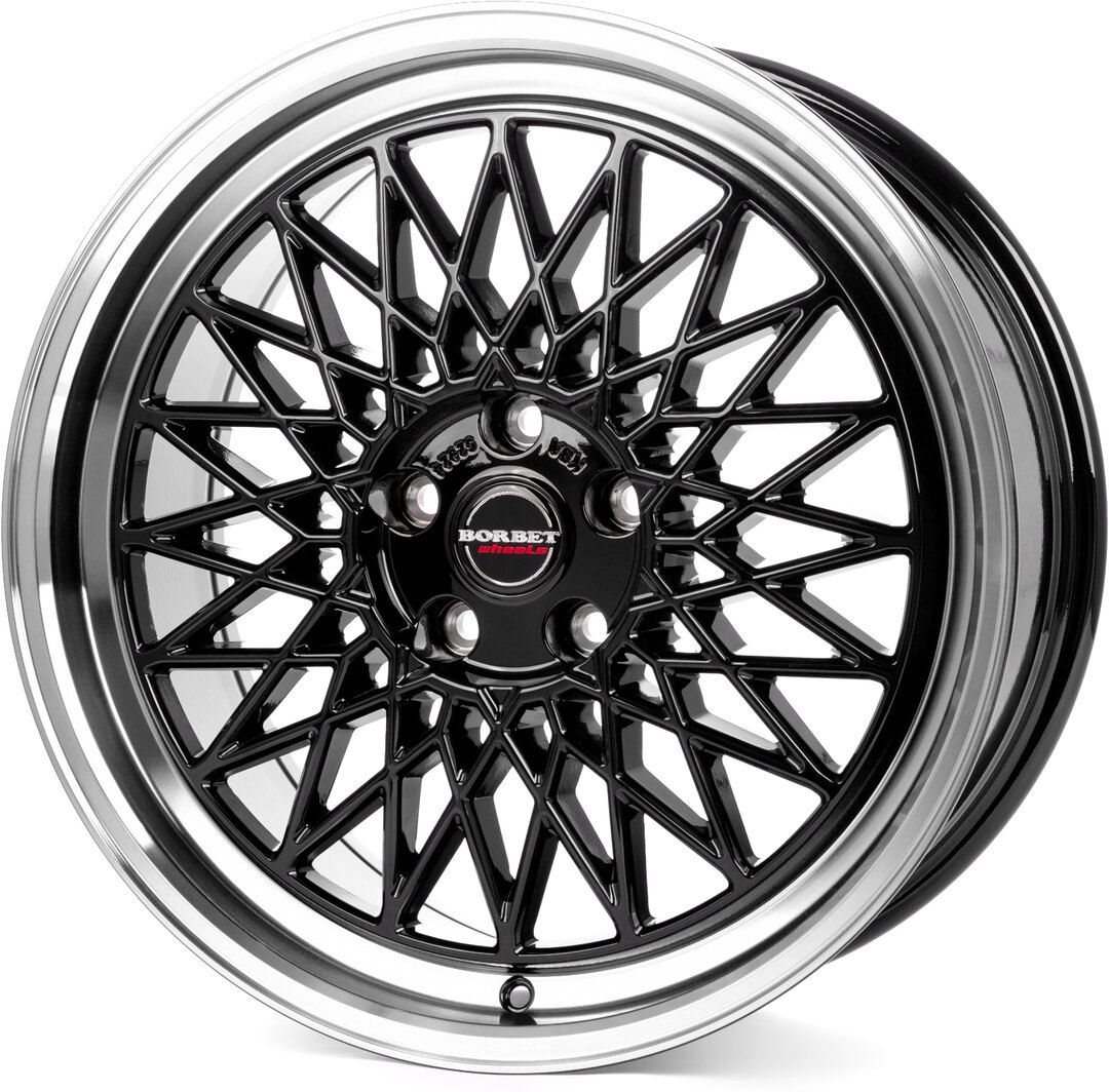 Borbet B 7x17 4x100 ET25 cierno-limec lesteny