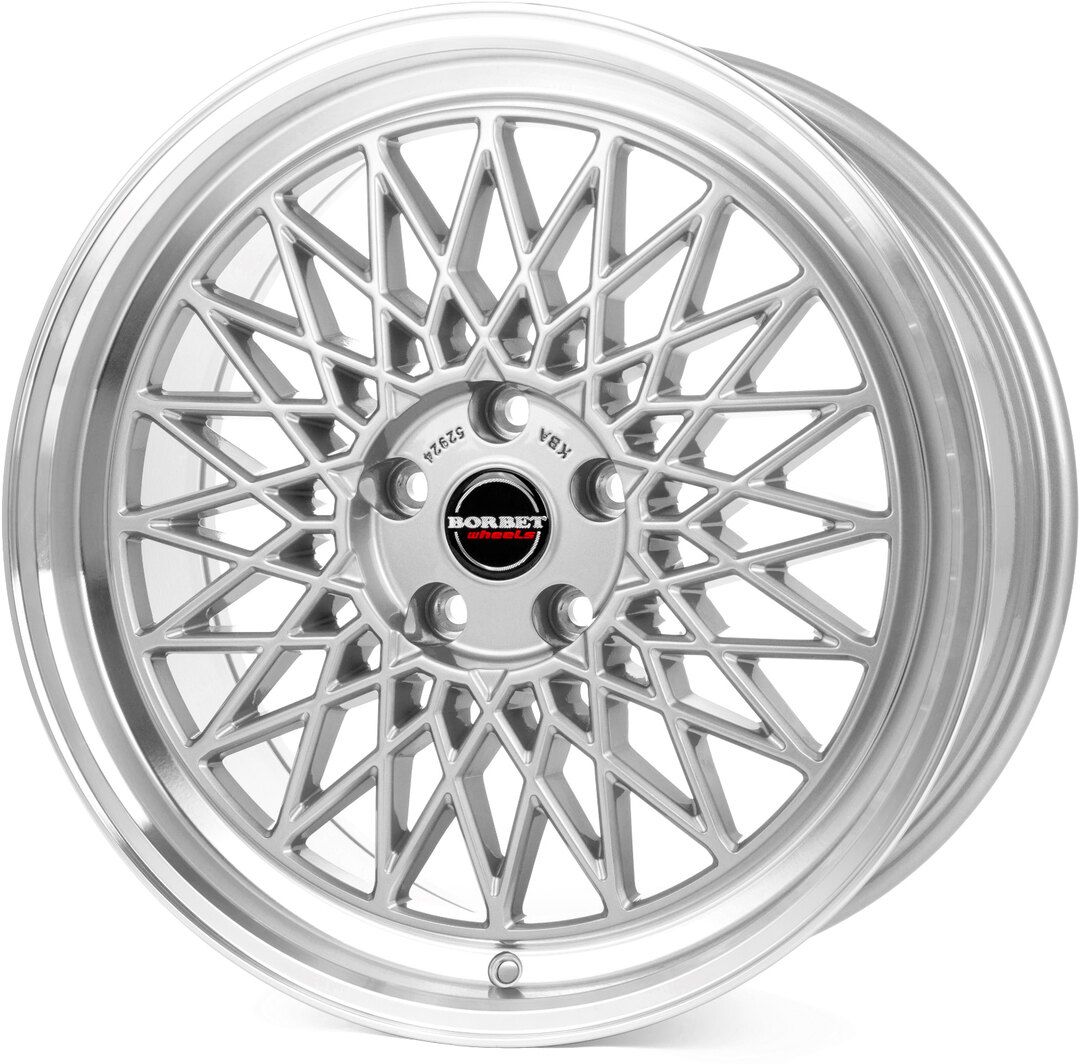 Borbet B 7x17 4x100 ET25 strieborny limec lesteny