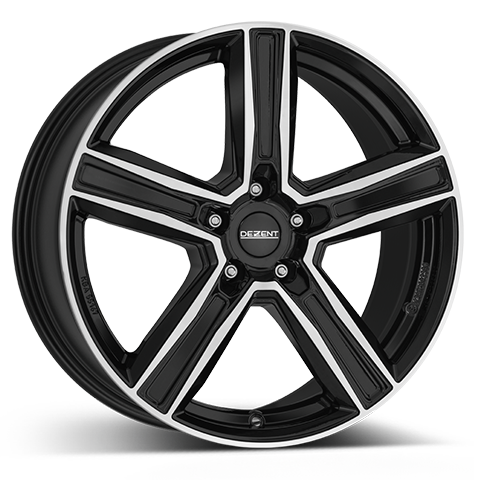 Dezent KG dark 7.5x19 5x108 ET43.5 Leštená čelná plocha / čierne lakovanie