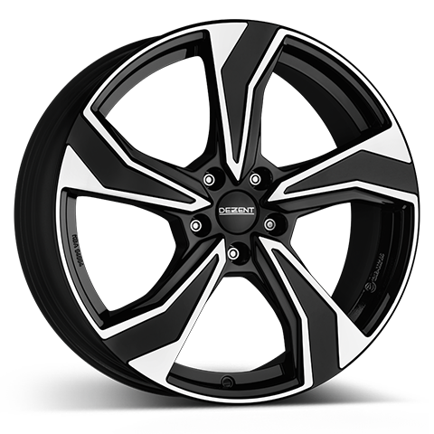 Dezent KB dark 8x19 5x114.3 ET53.5 Leštená čelná plocha / čierne lakovanie