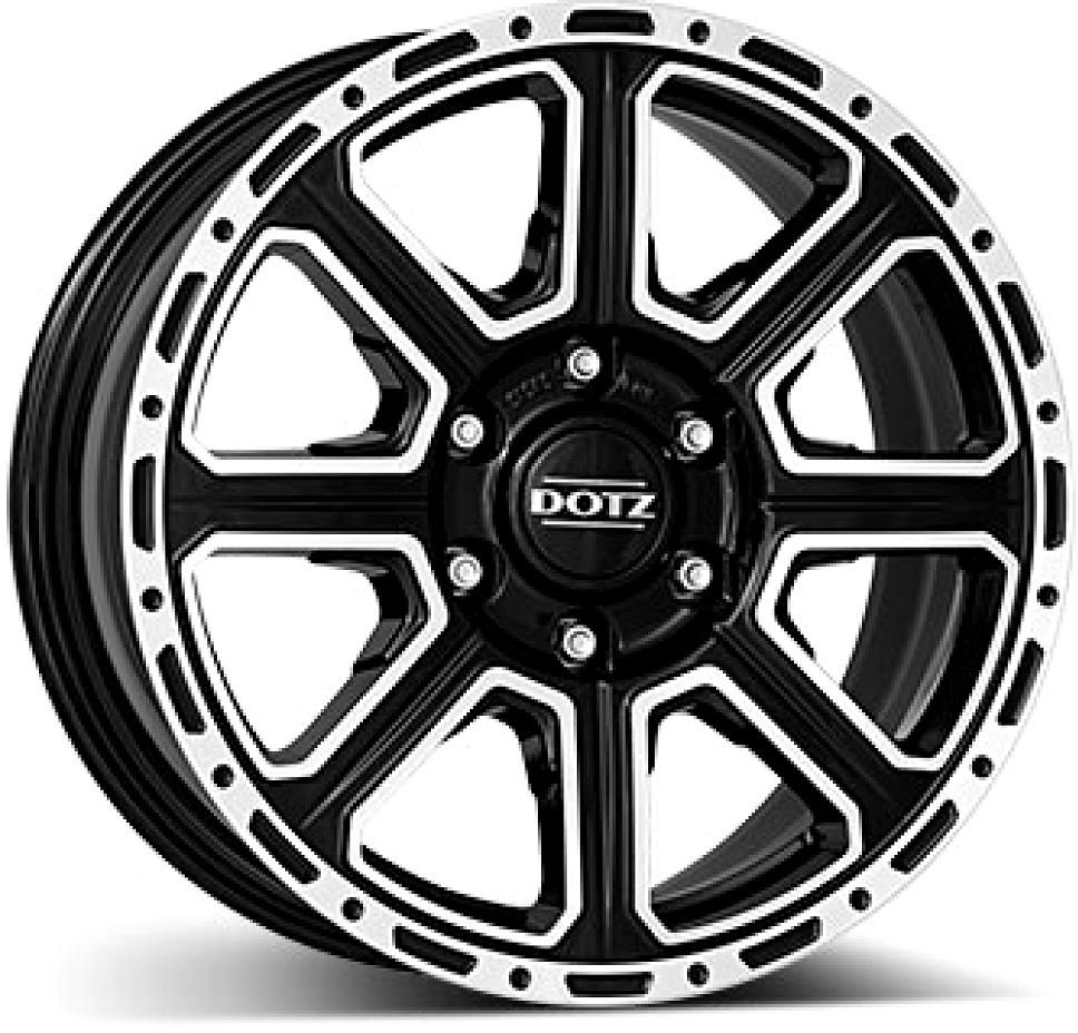 E-shop Dotz KALAHARI dark 8x18 6x139.7 ET30 Leštená čelná plocha / čierne lakovanie