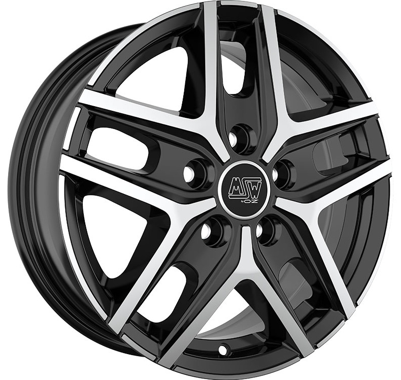 Msw M40 VAN GBFP 6.5x16 5x114.3 ET44 GLOSS BLACK FULL POLISHED