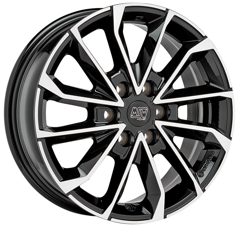 Msw M42 VAN GBFP 6.5x17 6x120 ET50 GLOSS BLACK FULL POLISHED