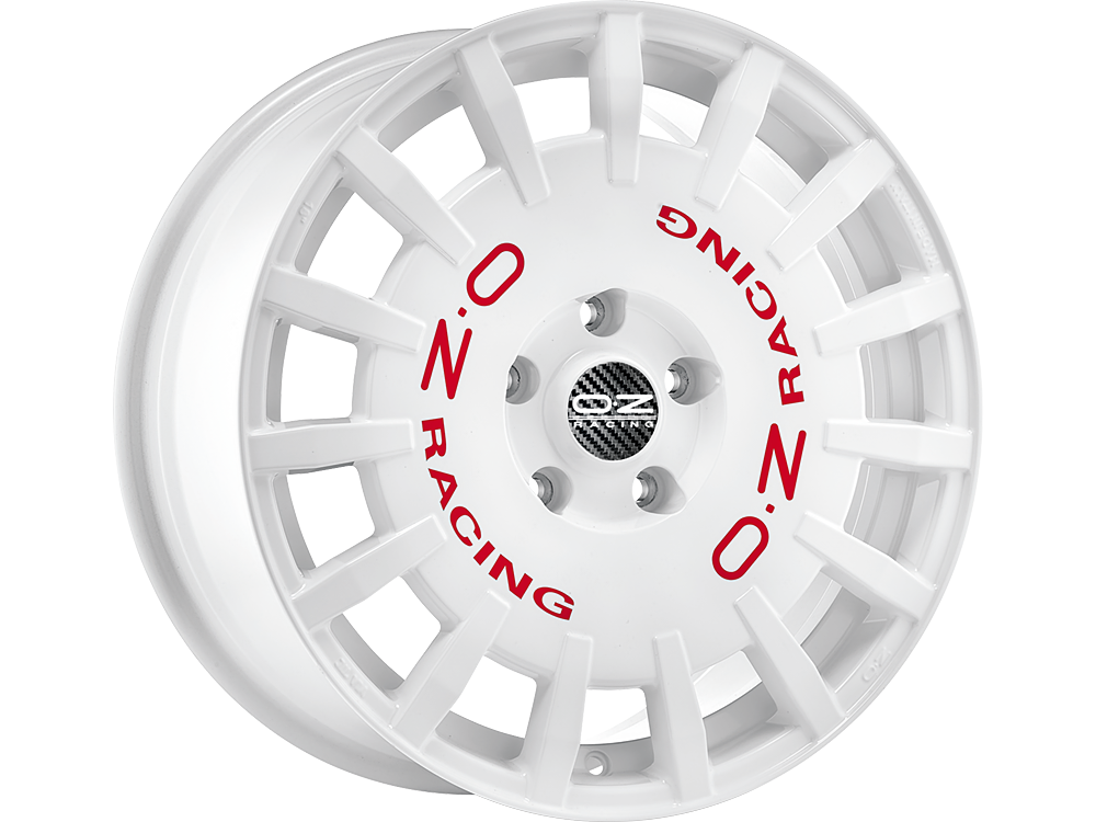 Oz Rally Racing W 7x17 5x114.3 ET45 RACE WHITE RED LETTERING