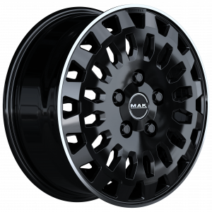 E-shop Mak OVERLAND 8x18 ET45 GLOSS BLACK MIRROR RING