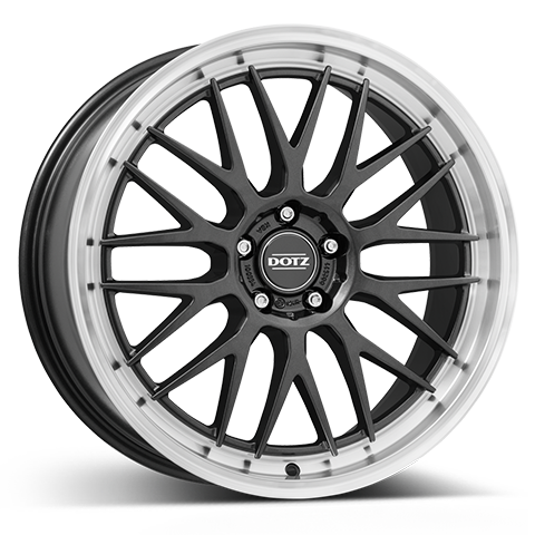 Dotz BILBAO dark 8.5x19 5x120 ET33 Matné grafitové lakovanie / leštený límec